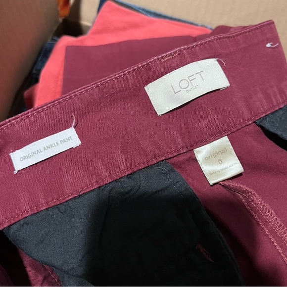 Loft maroon pants - Picture 3 of 5
